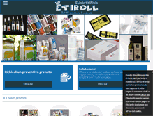 Tablet Screenshot of etichettificioetiroll.com